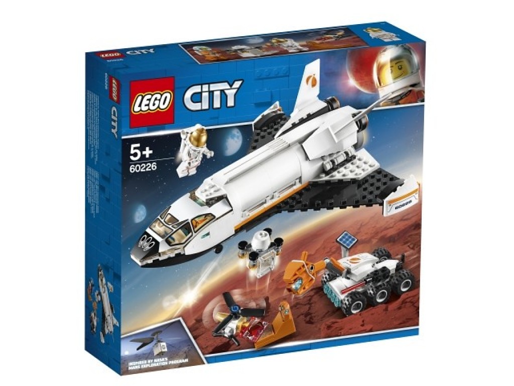 Конструктор LEGO City 60226 Шаттл для исследований Марса