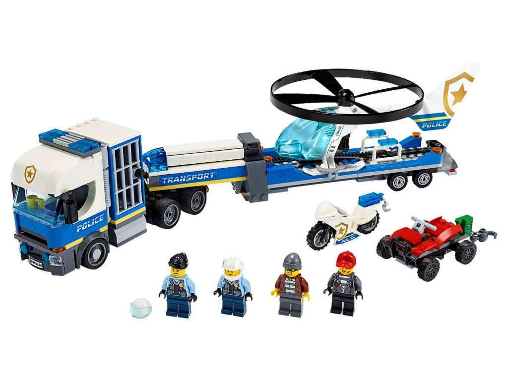 60244 Полицейский вертолётный транспорт Lego City 