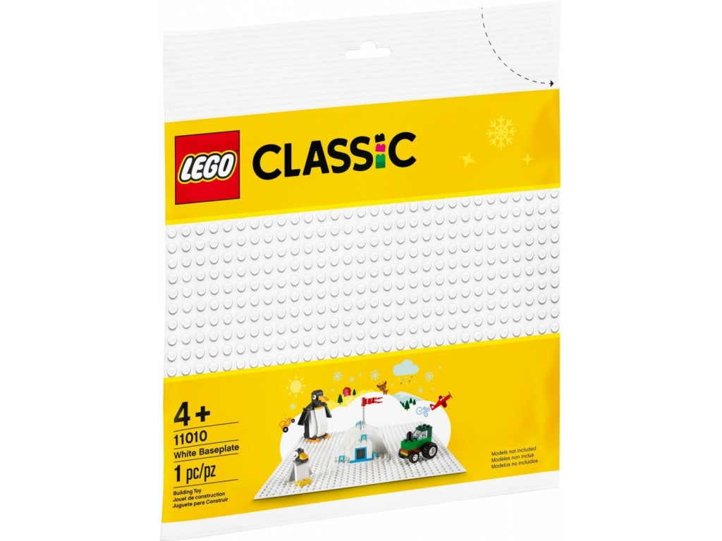 11010 Белая базовая пластина Lego Classic