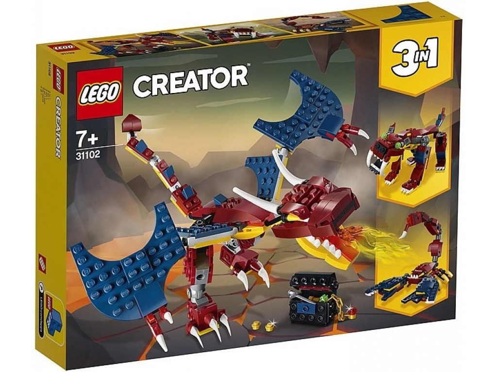 Конструктор LEGO Creator 31102 Огненный дракон 