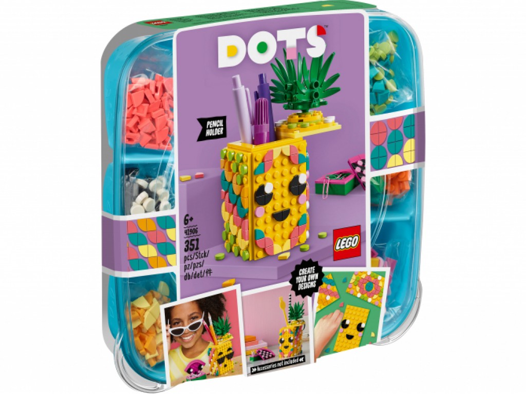 Конструктор LEGO Dots 41906 Подставка для карандашей «Ананас»