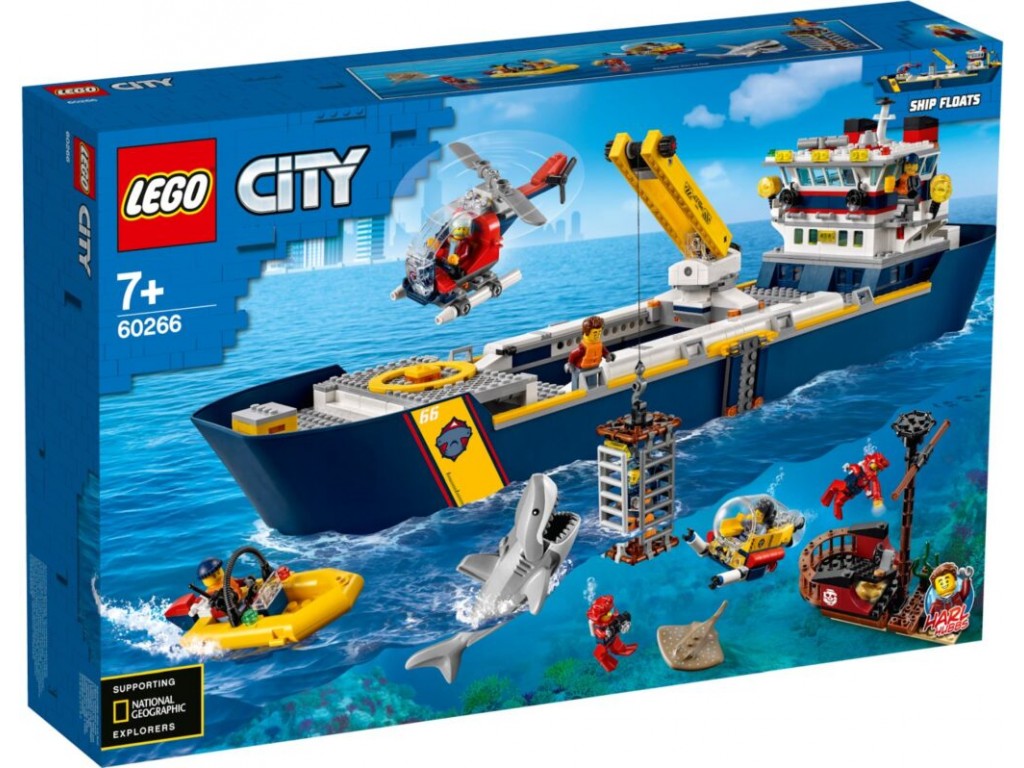 Конструктор LEGO City 60266 Океан: исследовательское судно