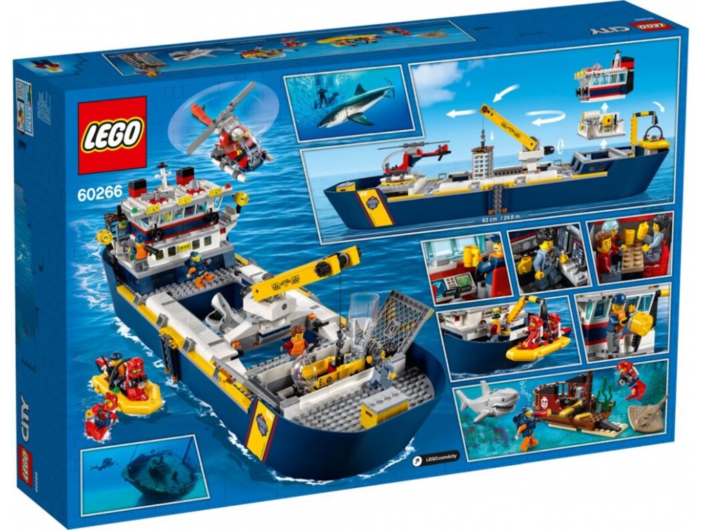 Конструктор LEGO City 60266 Океан: исследовательское судно