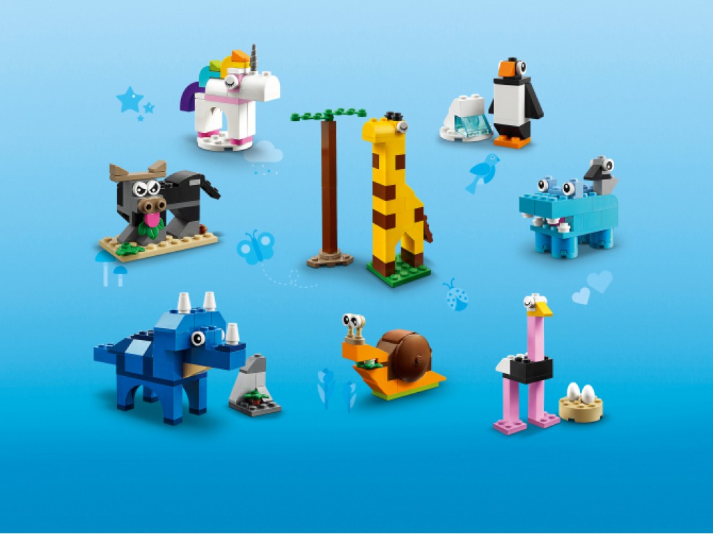 Конструктор LEGO Classic 11011 Кубики и зверюшки