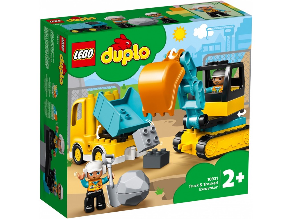 LEGO Duplo 10931 Грузовик и гусеничный экскаватор