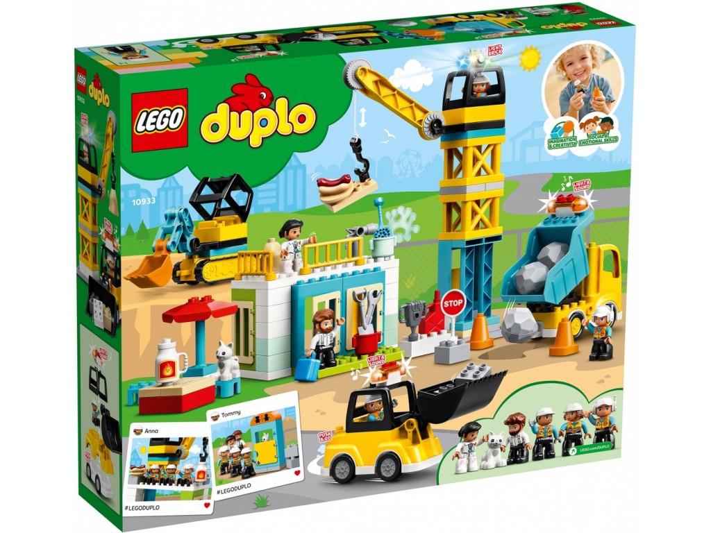 LEGO Duplo 10933 Башенный кран на стройке