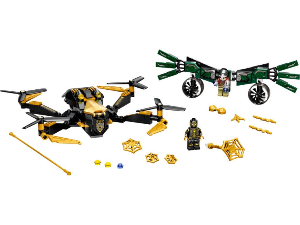 Конструктор LEGO Super Heroes 76195 Дуэль дронов Человека-Паука