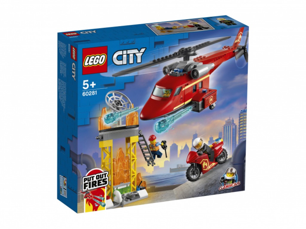Конструктор LEGO City 60281 Спасательный пожарный вертолёт