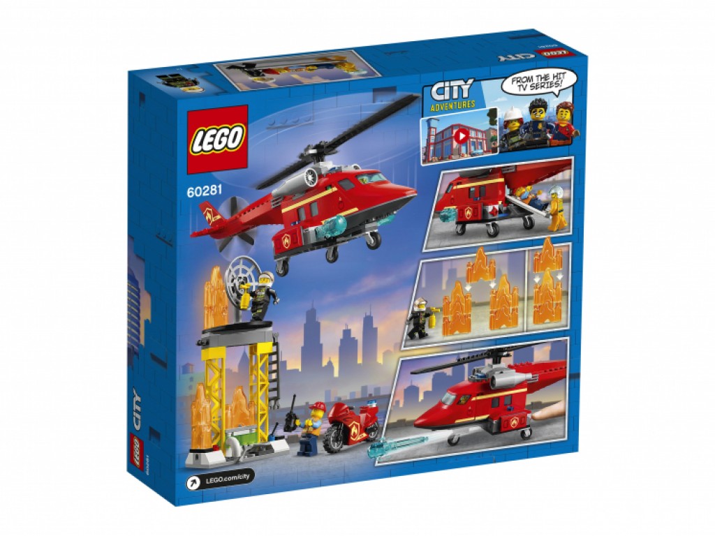 Конструктор LEGO City 60281 Спасательный пожарный вертолёт