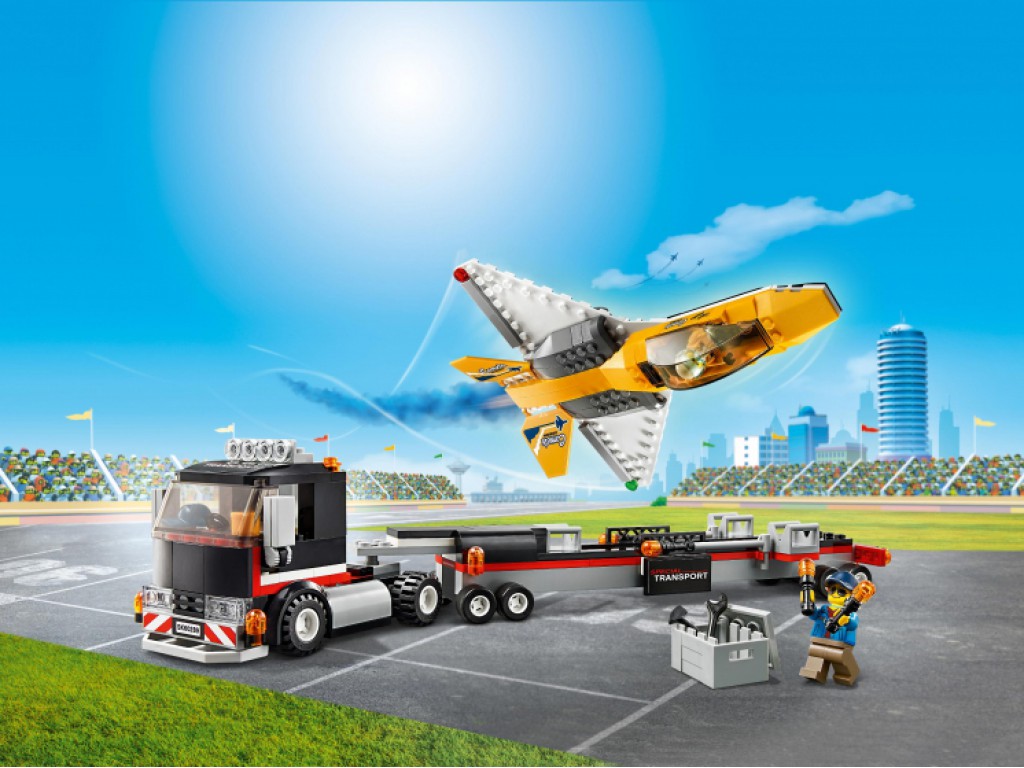 Конструктор LEGO City 60289 Транспортировка самолёта на авиашоу