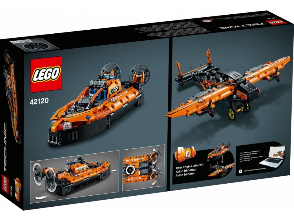Конструктор LEGO Technic 42120 Спасательное судно на воздушной подушке