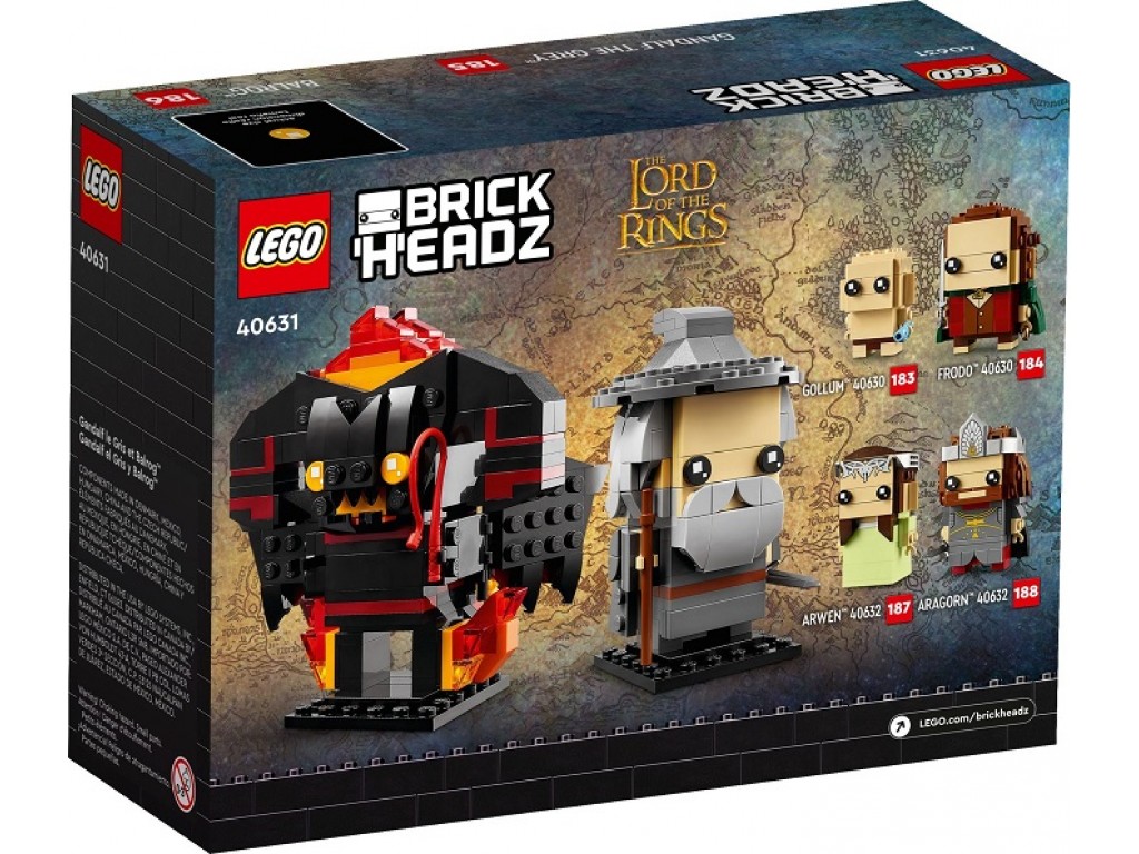 Конструктор LEGO BrickHeadz 40631 Гендальф Серый и Балрог