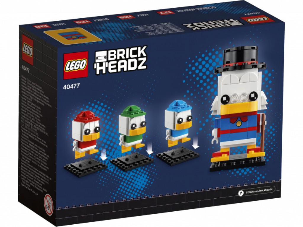40477 Lego BrickHeadz Скрудж Макдак, Билли, Вилли и Дилли