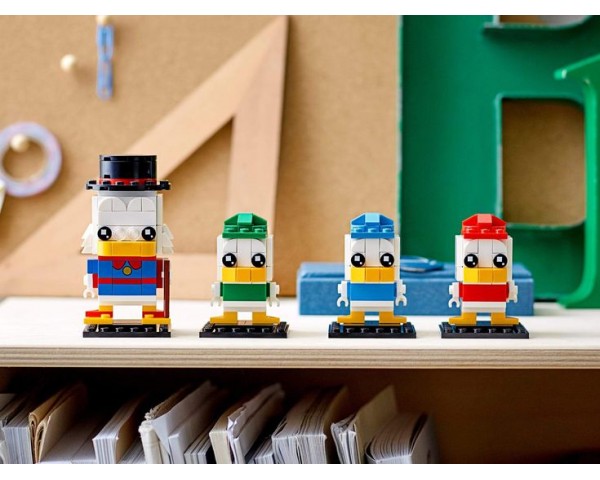 Конструктор LEGO BrickHeadz 40477 Скрудж Макдак, Билли, Вилли и Дилли