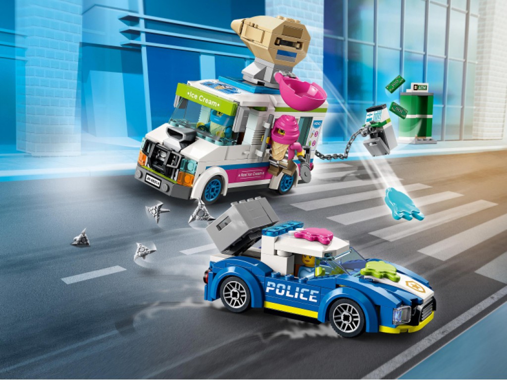 60314 Lego City Погоня полиции за грузовиком с мороженым