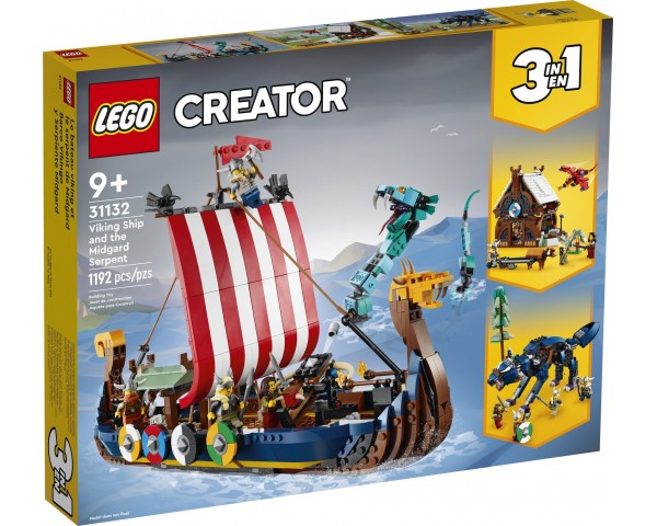 Конструктор LEGO Creator 31132 Корабль викингов