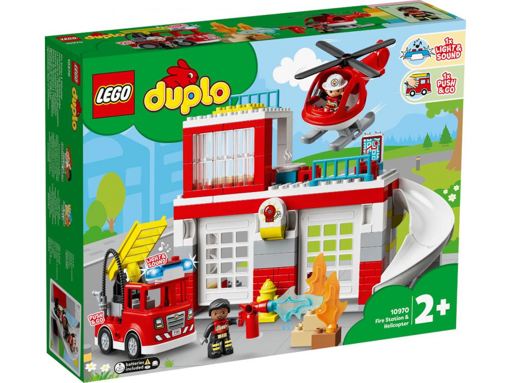 10970 Lego Duplo Пожарная часть и вертолёт