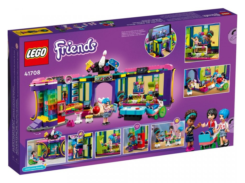 Конструктор LEGO Friends 41708 Диско-аркада для роллеров