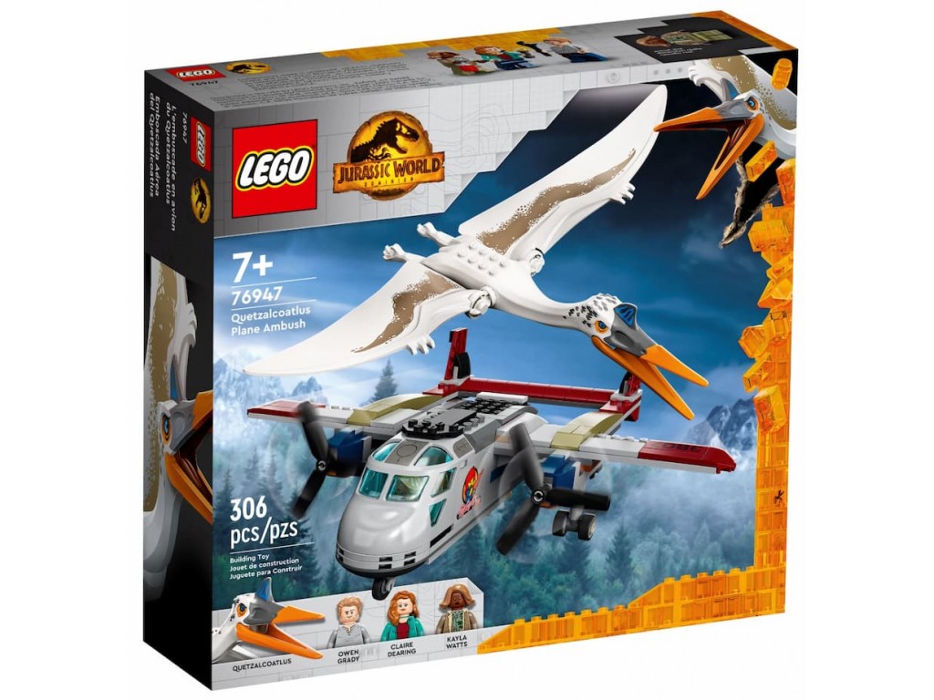 76947 Lego Jurassic World Кетцалькоатль: нападение на самолёт