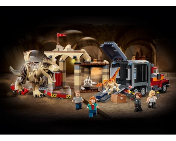 Конструктор LEGO Jurassic World 76948 Побег атроцираптора и тираннозавра