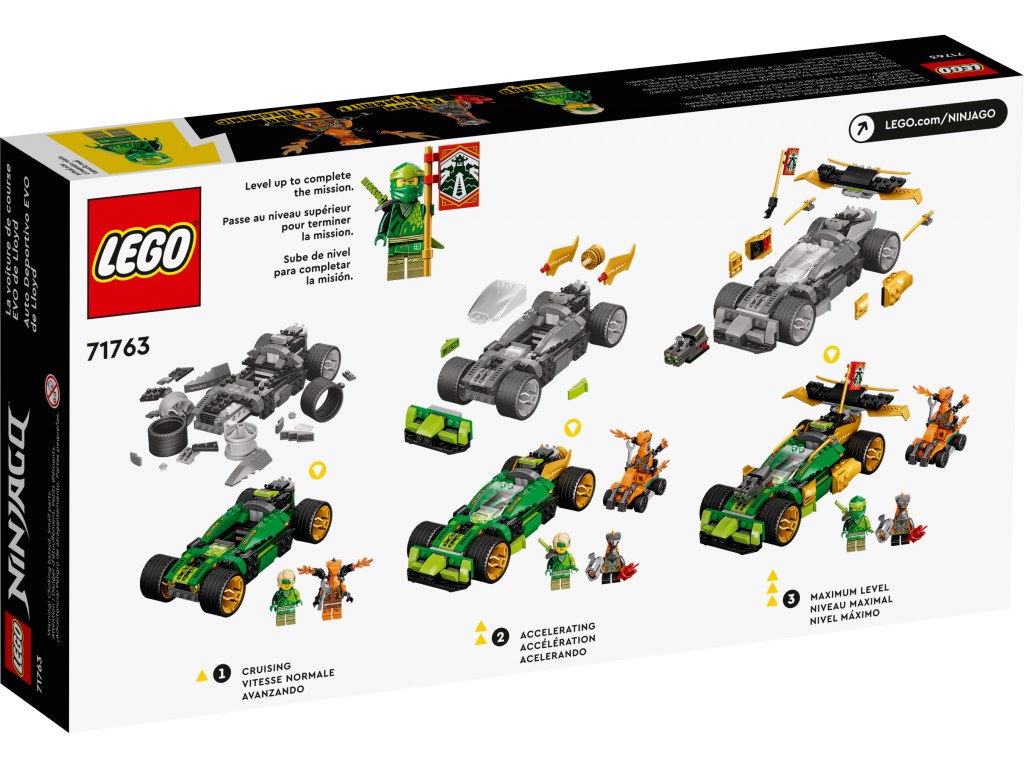 71763 Lego Ninjago Гоночный автомобиль ЭВО Ллойда