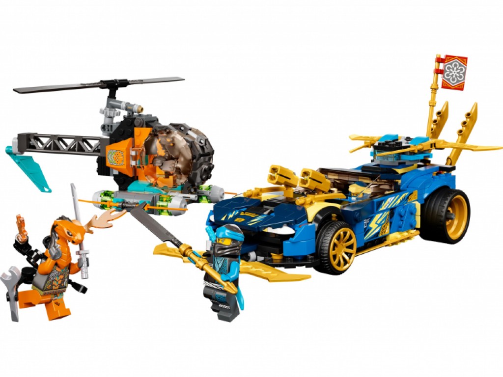 71776 Lego Ninjago Гоночный автомобиль ЭВО Джея и Нии