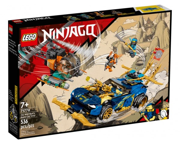 Конструктор LEGO Ninjago 71776 Гоночный автомобиль ЭВО Джея и Нии