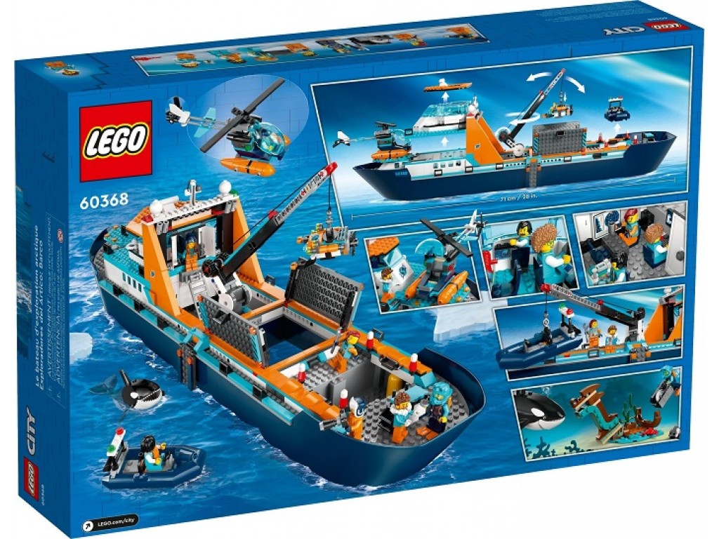 LEGO City 60368 Корабль исследователя Арктики