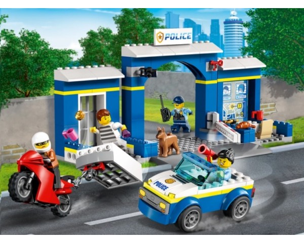 60370 Lego City Погоня в полицейском участке