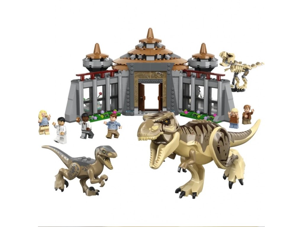 Конструктор LEGO Jurassic World 76961 Центр для посетителей: нападение тираннозавра и хищника