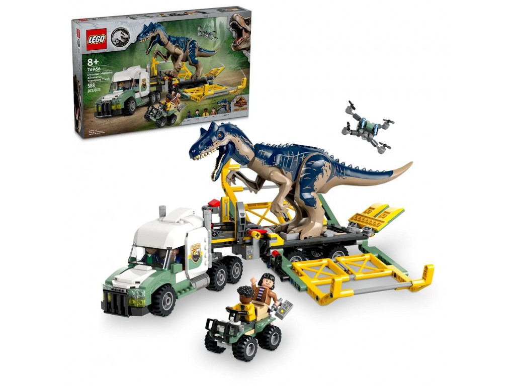 Конструктор LEGO Jurassic World 76966 Грузовик для перевозки аллозавра