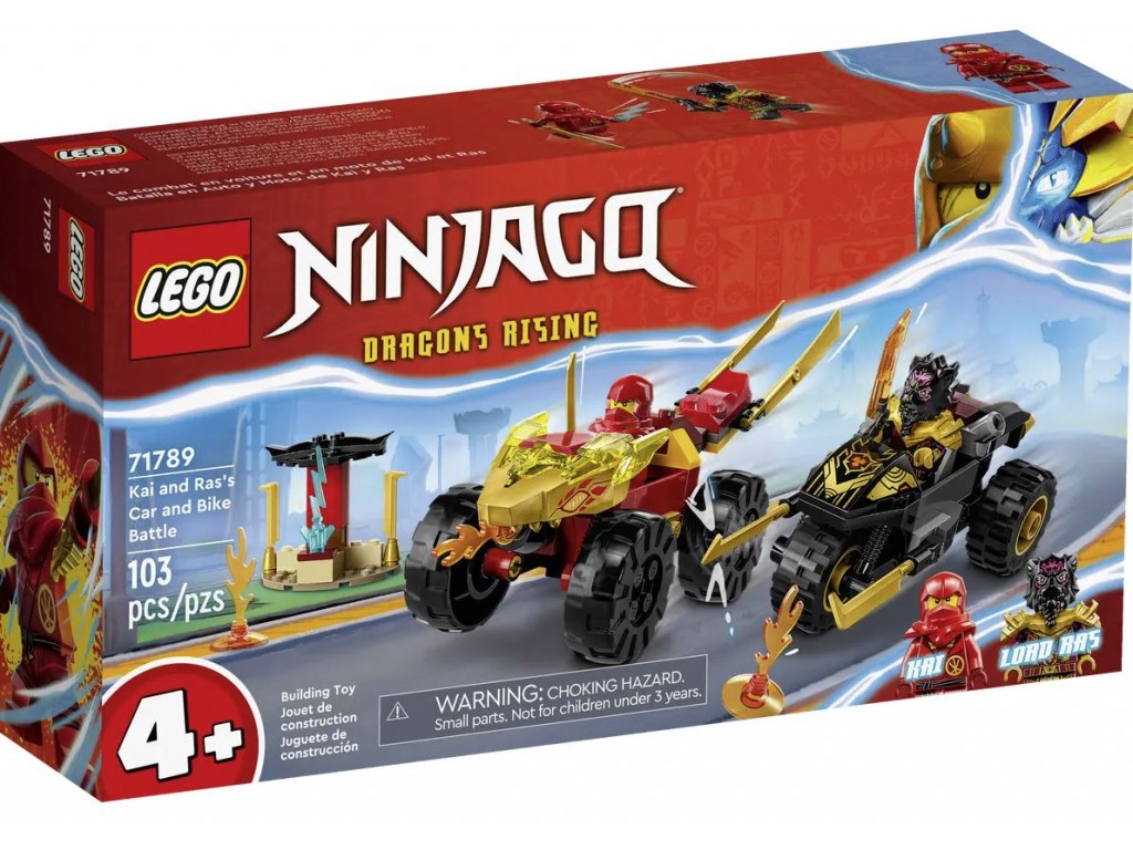 LEGO Ninjago 71789 Битва Кая и Раса на автомобиле и велосипеде