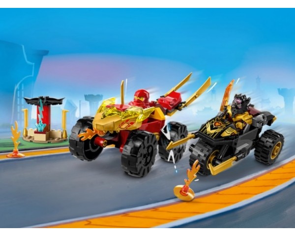 71789 Lego Ninjago Битва Кая и Раса на автомобиле и велосипеде
