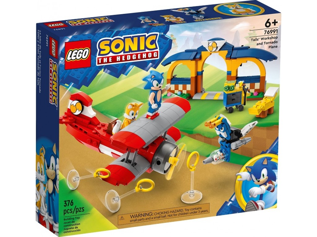 LEGO Sonic the Hedgehog 76991 Мастерская Тейлза и Самолет Торнадо