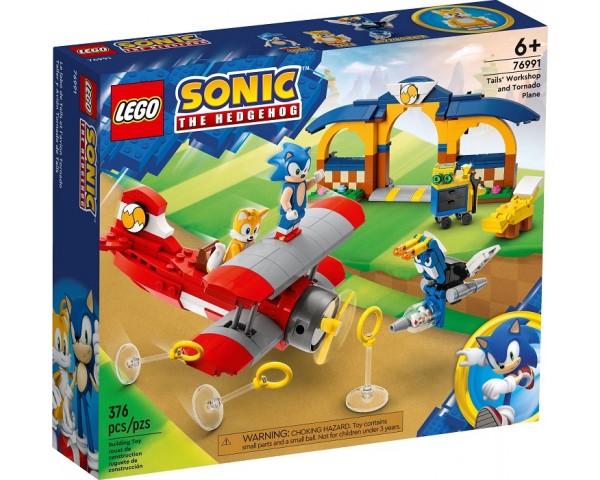 76991 Lego Sonic the Hedgehog Мастерская Тейлза и Самолет Торнадо