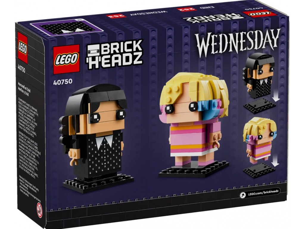LEGO 40750 Lego BrickHeadz Уэнсдей и Энид