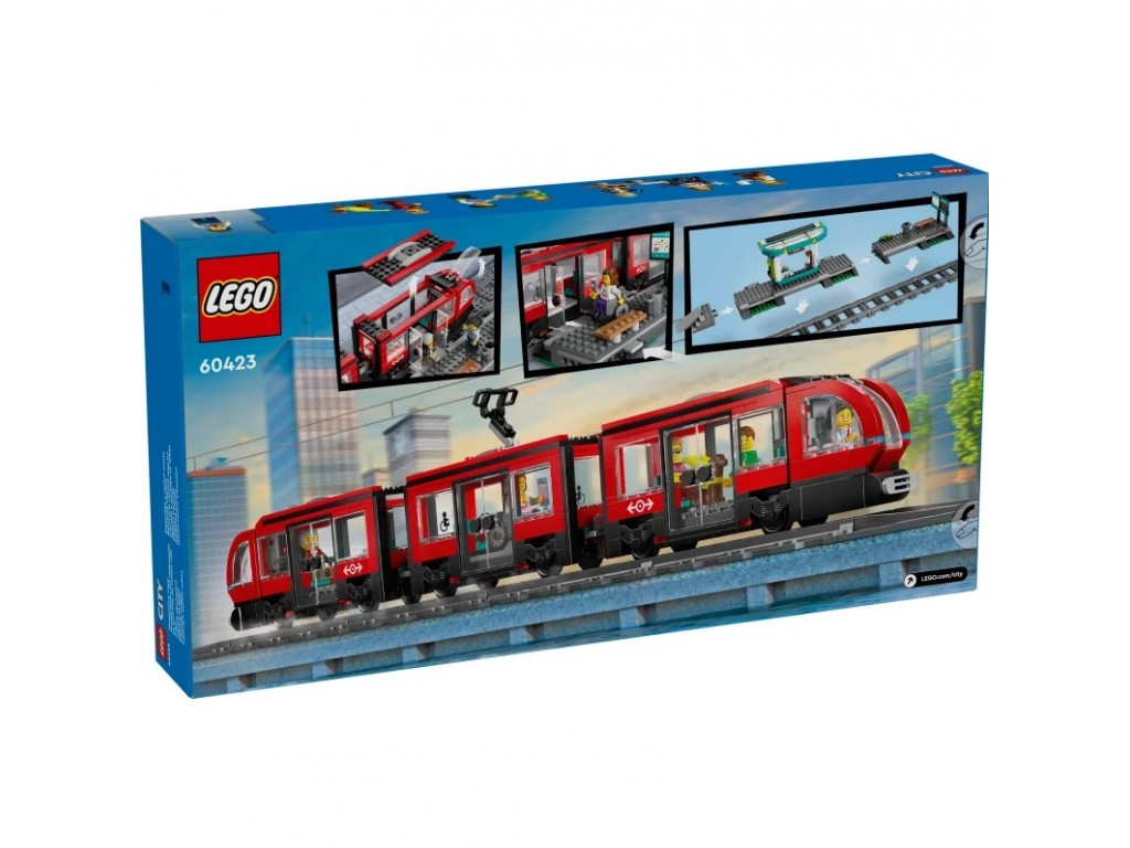 LEGO City 60423 Городской трамвай со станцией