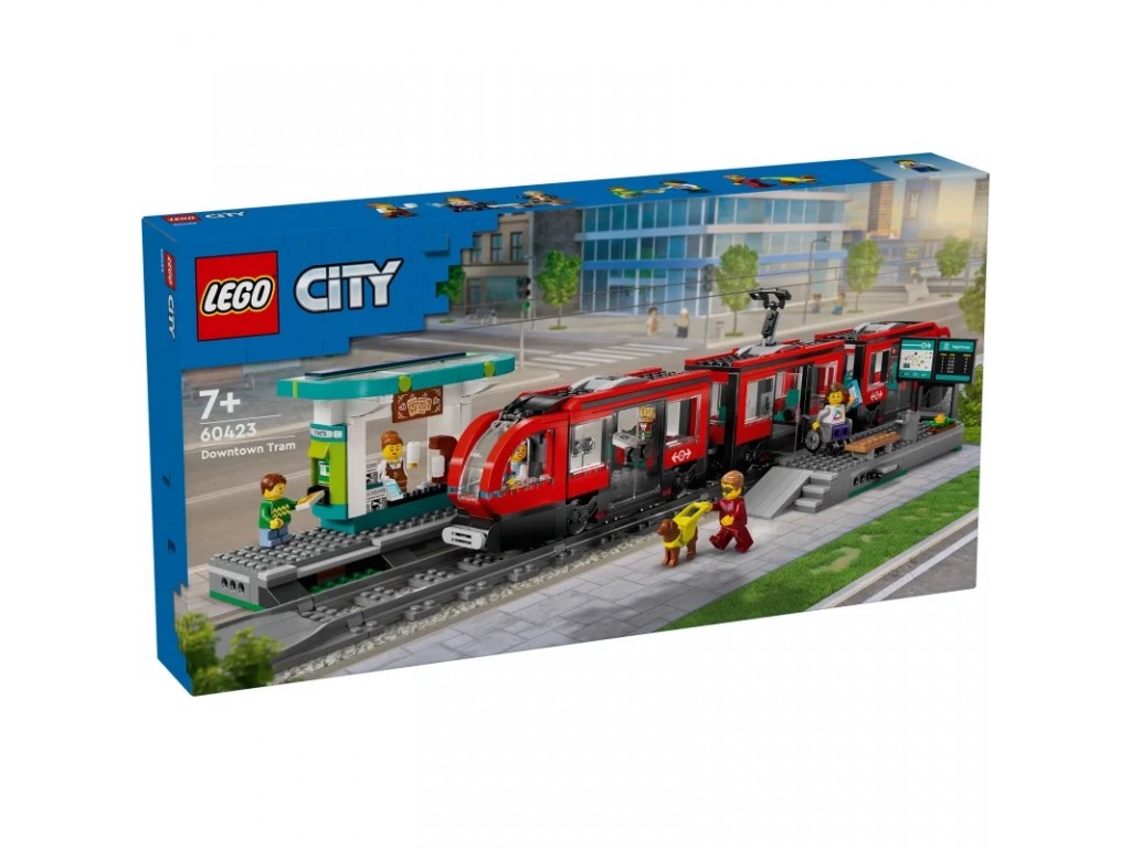 LEGO City 60423 Городской трамвай со станцией