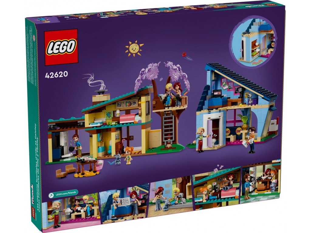 Конструктор 42620 Lego Friends Семейные дома Олли и Пейсли