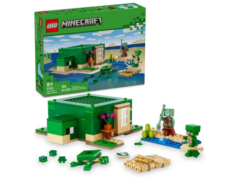 LEGO Minecraft 21254 Черепаховый пляжный домик