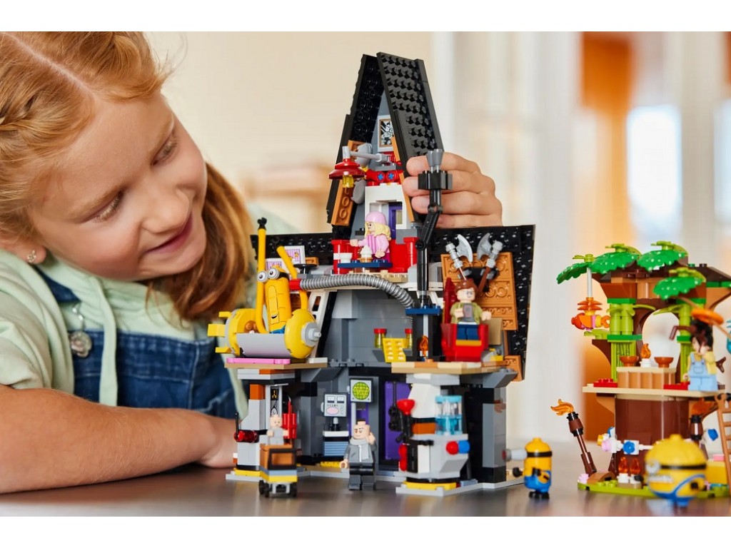 75583 LEGO Despicable Me 4 (Лего Гадкий я 4) Миньоны и семейный особняк Грю
