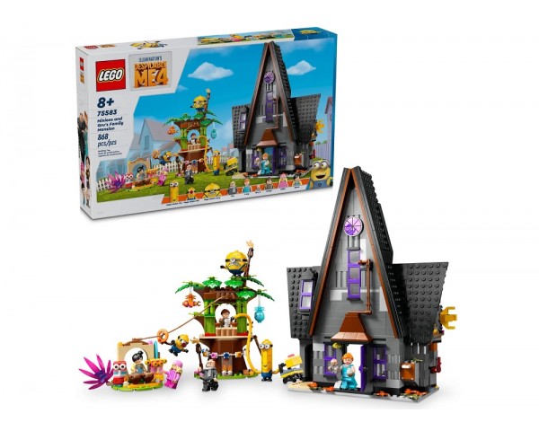 75583 LEGO Despicable Me 4 Миньоны и семейный особняк Грю