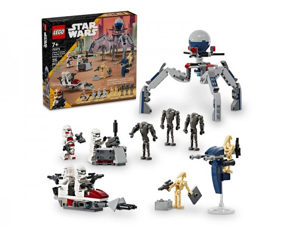 75372 LEGO Star Wars Боевой набор Клон-солдат и боевой дроид