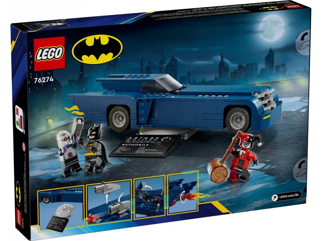 LEGO Super Heroes 76274 Бэтмен на Бэтмобиле против Харли Квинн и Мистера Фриз
