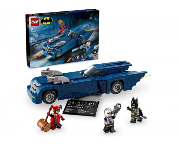 76274 LEGO Super Heroes Бэтмен на Бэтмобиле против Харли Квинн и Мистера Фриз