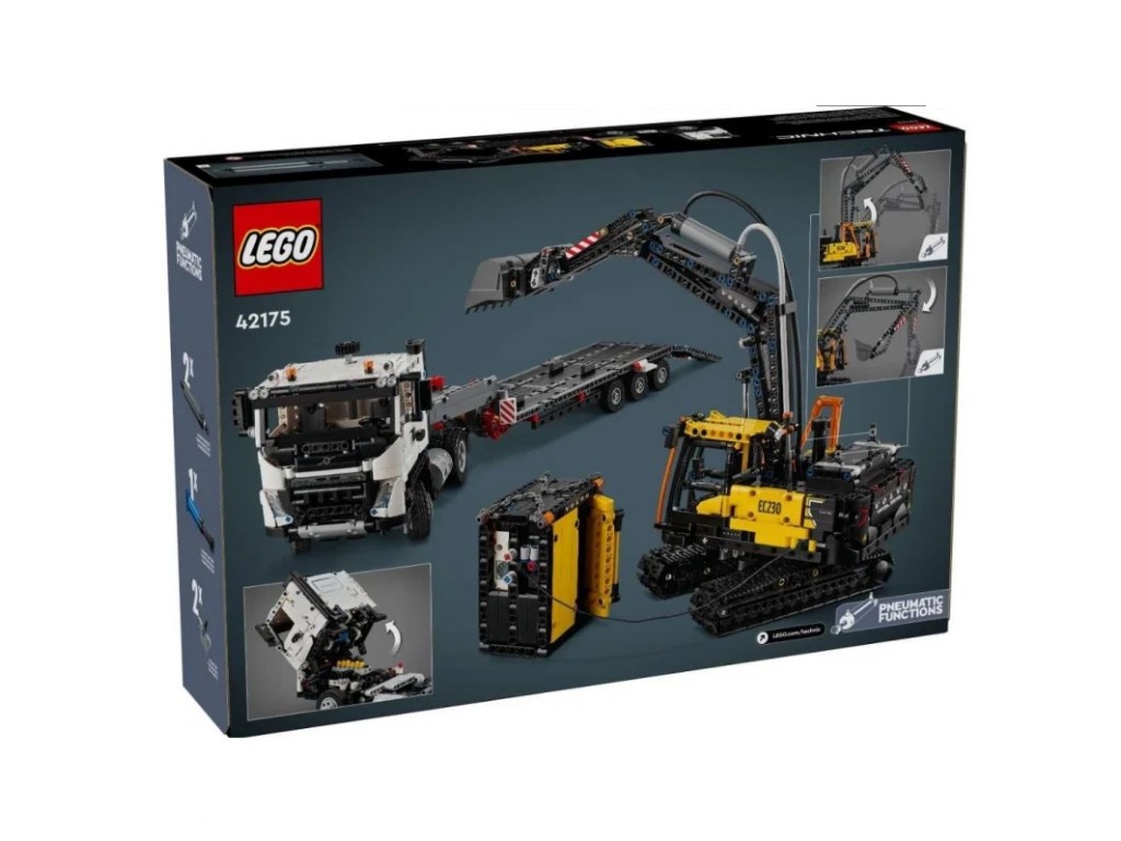 LEGO Technic 42175 Грузовик Volvo FMX и электрический экскаватор EC230