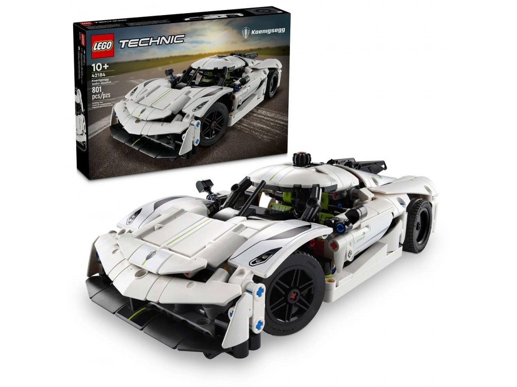 LEGO Technic 42184 Белый гиперкар Koenigsegg Jesko Absolut