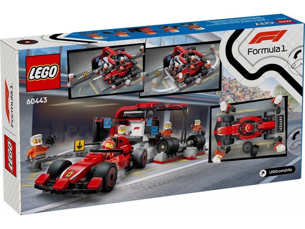 LEGO City 60443 Пит-стоп F1 с автомобилем Ferrari