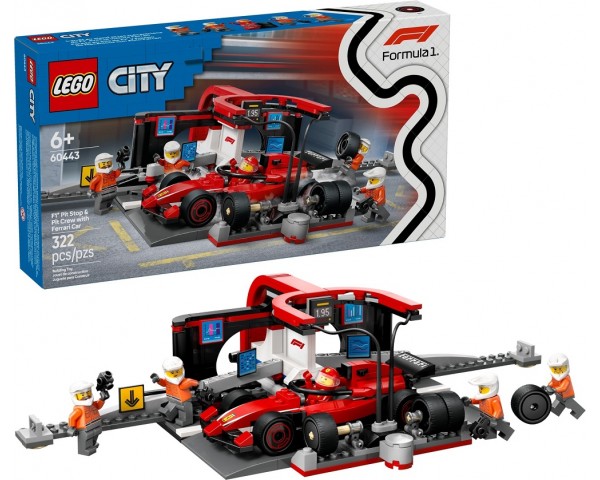 60443 Lego City Пит-стоп F1 с автомобилем Ferrari