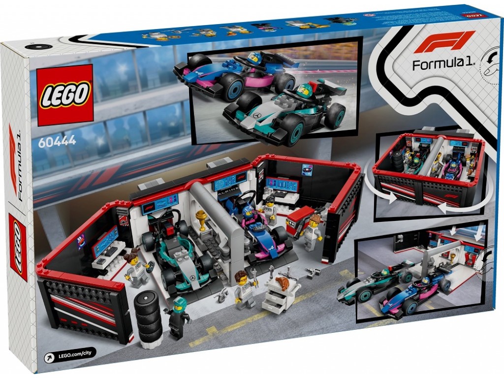 LEGO City 60444 Гараж F1 Mercedes-AMG и Alpine